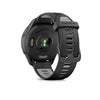 Garmin, Forerunner 265 Music, Watch, Watch Color: Black, Wristband: Black/Powder Grey - Silicone