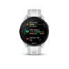 Garmin, Forerunner 165, Watch, Watch Color: Grey, Wristband: Whitestone - Silicone