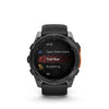 Garmin, fenix 8 AMOLED 51mm, Watch, Watch Color: Slate Grey, Wristband: Black - Silicone