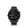 Garmin, fenix 8 AMOLED Sapphire 47mm, Watch, Watch Color: Grey, Wristband: Black/ Pebble Gray - Silicone