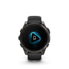 Garmin, fenix 8 AMOLED Sapphire 47mm, Watch, Watch Color: Grey, Wristband: Black/ Pebble Gray - Silicone