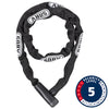 Abus, Steel-O-Chain 5805K Chain with key lock, 5mm x 75cm (5mm x 2.5'), Black