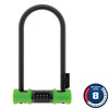 Abus, Ultra Combo 410C, U-Lock, Combination, 170x230mm, 6.7''x9'', Thickness in mm: 12mm, Green